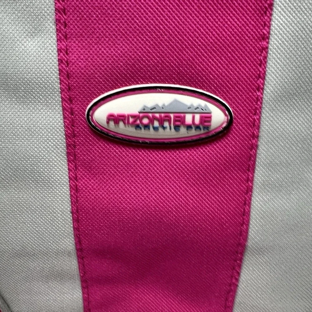 Arizona Blue Arctic Pak Insulated Lunch Bag  XLarge Zippered Shoulder Strap Pink
